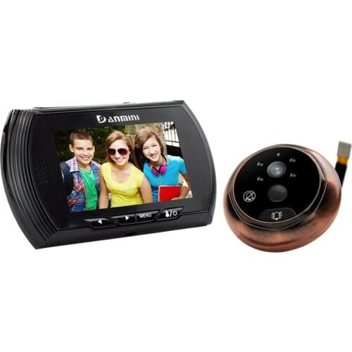 4.3 Inch Auto Focus Motion Detection Peephole Viewer Video Door Phone