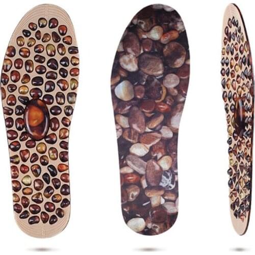 1Pair Weight Lose Shoes Insert Feet Insole Soft Rubber Therapy Acupressure Foot Pad Cobblestone Massage Insoles for Men Women