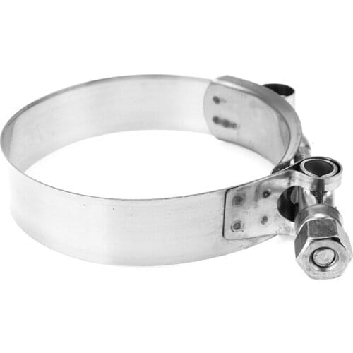 1Pcs 3'' 72-80mm Stainless Steel T type Bolt Hose Clamps Pipe Clip Heavy Duty Hose Clip Durable