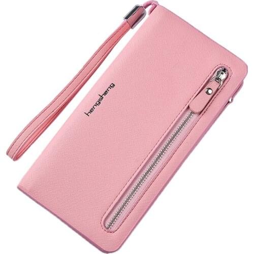 2019 new style women pu long purse zip wallet large card holder