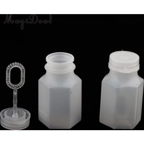 24pcs Hexagon Shape Empty Bubbles Blowing Bottles Wedding Favor Table Decor