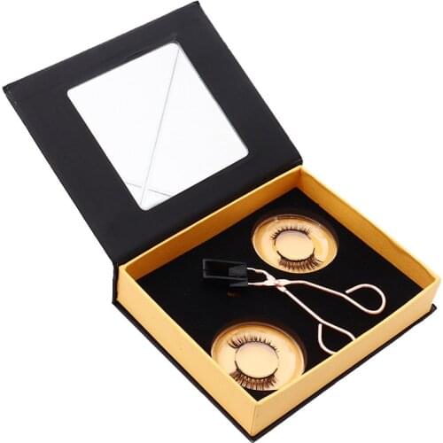 3D Magnetic Eyelashes Kit False Eyelashes with Tweezer Waterproof Long Lasting Eyelash Extension