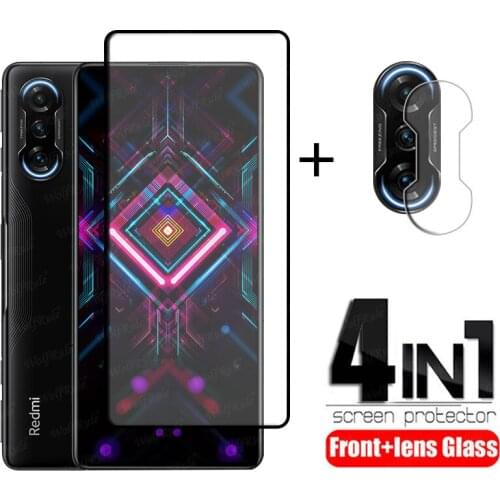 4-in-1 For Xiaomi Redmi K40 Gaming Glass For Redmi K40 Gaming Tempered Glass HD Screen Protector For Redmi K40 Gaming Lens Glass