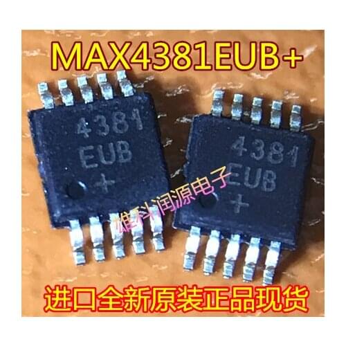 5pieces MAX4381EUB+ 4381EUB+ MSOP-10