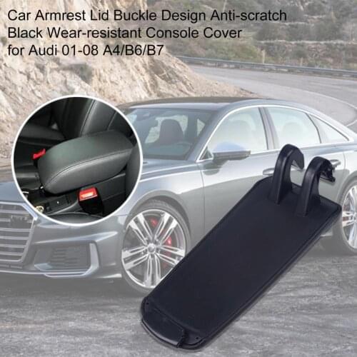 50%Hot Sales Car Armrest Lid Buckle Design Anti-scratch Black 8E0 864 245 E Wear-resistant Console Cover for Audi 01-08 A4/B6/B7