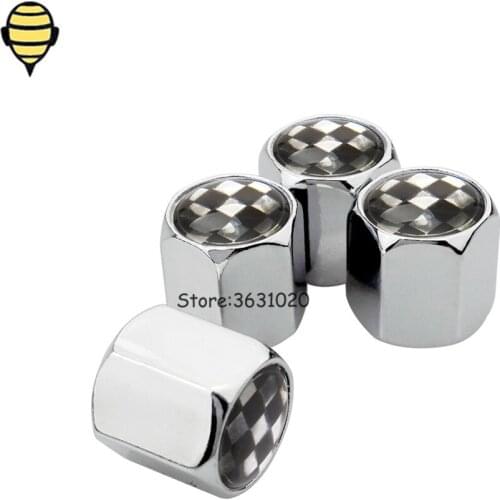 Car Accessories Auto Wheel Rims Tire Valve Stem Caps for F1 Flag for Skoda Honda CRV Toyota Camry Buick Peugeot Citroen Nissan
