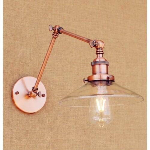 Sconces Loft Retro Vintage Wall Lights Fixtures Adjustable Swing Long Arm Light Edison Industrial Wall Lamp Appliques Murales
