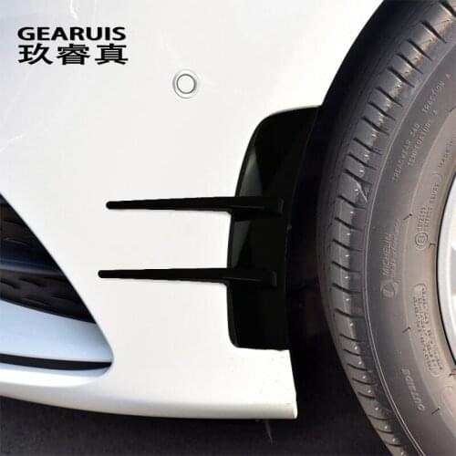 For Mercedes Benz A Class W177 V177 A180 A200 Car Styling Carbon fiber Accessories Front Bumper Air Outlet Covers Trim Stickers