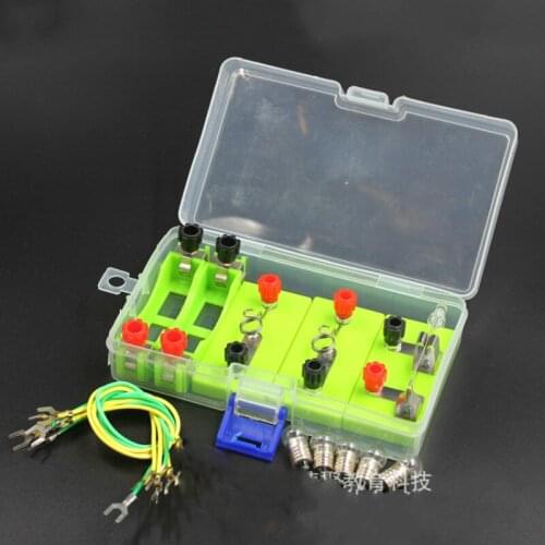 Electrical experiment box equipment simple circuit experiment children school science wire small lamp holder bulb battery box