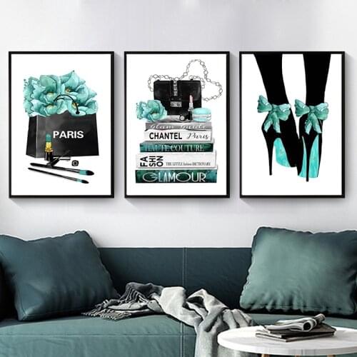 5D DIY Diamond Painting Fashion Women Paris Bags Perfume Clothing Store Wall Painting Diamond Embroidery Home Decor Gift