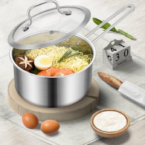Saucepan milk pot Thickening 304 stainless steel pot hot casserole small soup pot furnace general