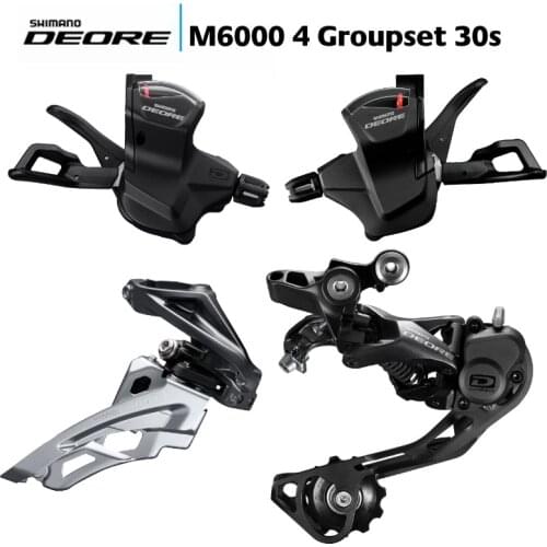 SHIMANO DEORE M6000 3x10 speed kit, left and right shift lever front and long cage rear derailleur 3x10 speed original parts
