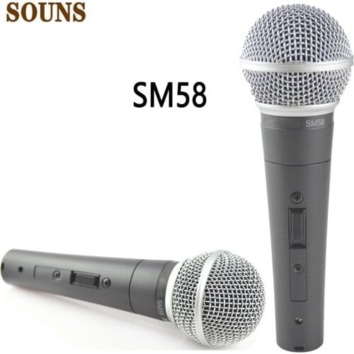 SM58 Wired Live Vocals Dynamic Microphone, SM58 Professional Studio Microphone, MIC SM58 for PC,karaoke,gaming