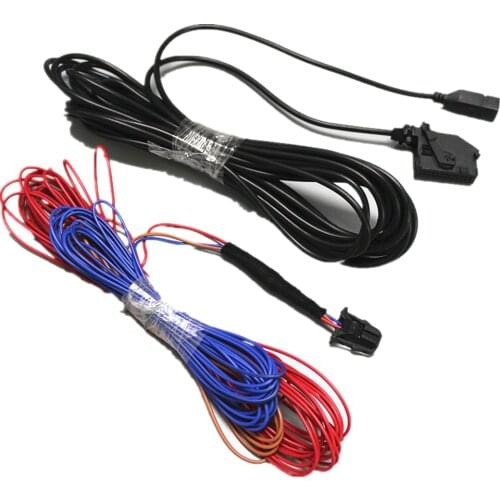 RGB Rear View Reversing Camera Harness Cable Wire for VW JETTA M5 MK6 TIGUAN