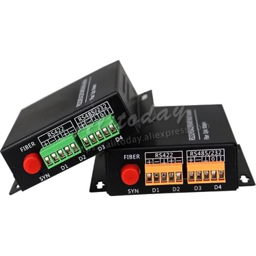 RS485/422/232 channel forward+reverse data optical transceiver repeater conversion FC fiber port 20km fiber converter