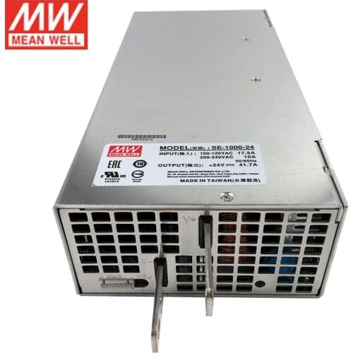SE-1000-24 MEAN WELL 1000W 24V Switching Power Supply 110V/220V AC to 24V DC 41.7A 1000W Meanwell Power Supply Unit Transformer