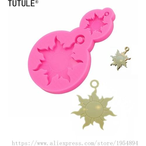 Sun Shiny Mold,Silicone Coaster Shiny Mould for Resin and Pendants Earrings,Necklaces,Ornaments and Wall or Home Decor Mold