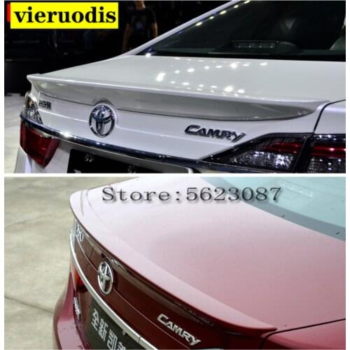 For Toyota Camry Spoiler 2012-2017 High quality ABS material Automotive Rear wing Primer color rear spoiler for Camry top wing
