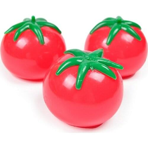 Tomato Toys Stress Sticky Balls Slow Rising Squishy Ball Anti-Stress Figet Squishies Throwing Toys Adult Kids Gift