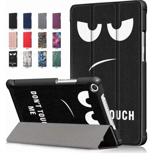 Slim Magnetic Case For Huawei MediaPad T5 8.0 JDN2-AL00/W09HN Tablet PU Leather Funda Cover for Huawei Honor Pad 5 8.0 inch+Pen