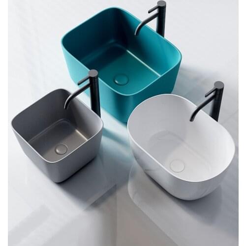 Above counter basin, large size single basin, deepened basin, balcony, splash-proof ceramic washbasin, heightened washbasin