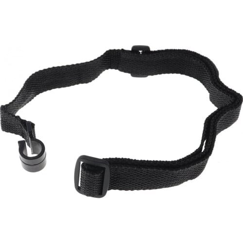 46 - 58cm Black Color Universal Adjustable Durable Nylon Ukulele Strap Neck Hanging Belt with Plastic Ends for Ukulele