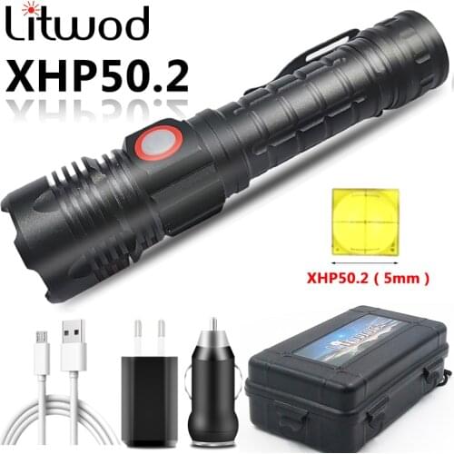XM-L2 U3 Micro USB Rechargeable LED Flashlight Torch 3000LM light lantern ON / OFF switch for Camping Hiking