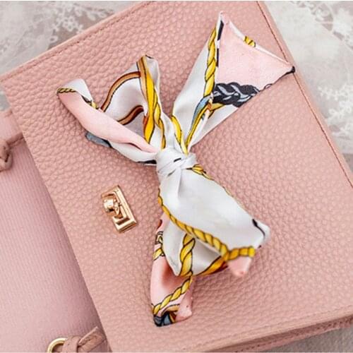 Women PU Leather Handbag Shoulder Lady Crossbody Bag Tote Messenger Satchel Purse with Scarf Decor
