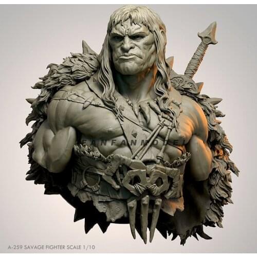 1/10 Resin bust Brutal warrior model kits self-assembled A-259