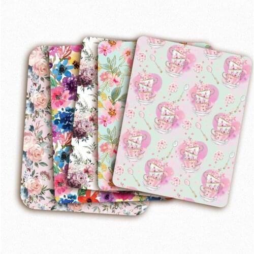 Polyester Cotton Fabric Flowers Printed Cloth Sheet Sewing Fabrics Clothes Making Materials DIY Masks Supplies 45*145 cm 1pc