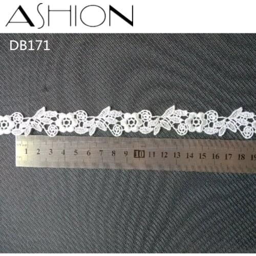 10 yards 20MM white Embroidered net Lace Fabric DIY skirt hem Dance costumes Garment Accessories lace trim Sewing Craft LP-DB171