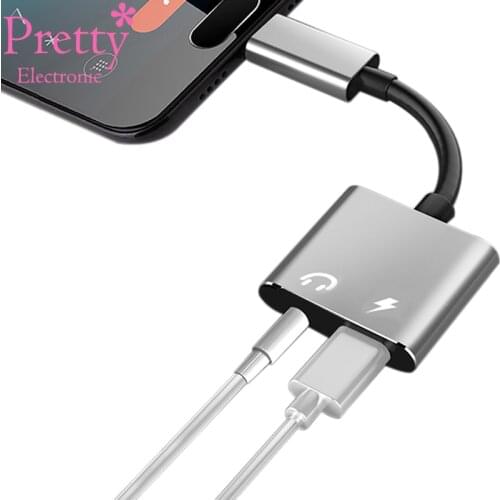 2in1 Type-c Cables For Mi Oppo Huawei Charging adapter Charger Splitter For Headphone Earphone Audio Cable Adapter