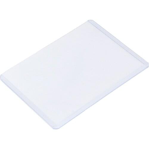 50 Pcs A5 Vinyl Pouch Sign Holder Tag Price Hard Card Case Label Sleeve Plastic Bag Pvc Envelope Protective Cover Sheet Pocket