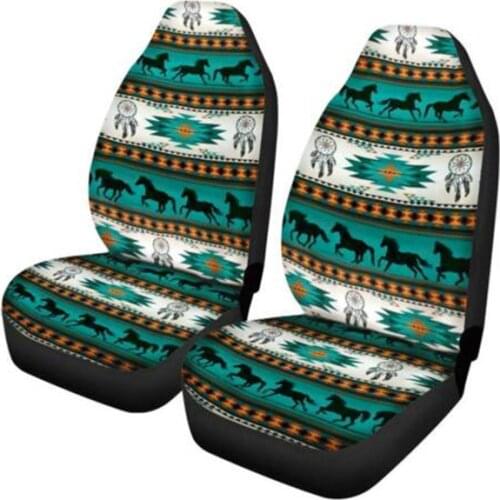 AUTO KEGAN 1/2 Pcs Navajo Front Car Seat Covers Universal Fit For Peugeot 206 207 2008 407 307 308 Passat B8 B5 G30 E46 B7 E39