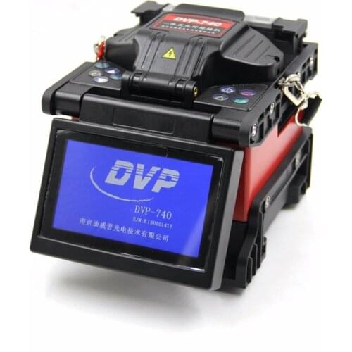 Free Shipping DVP 740 Single FTTH Drop Cable Fiber Fusion Splicing Machine Fiber Optic Equipment with Cleaver