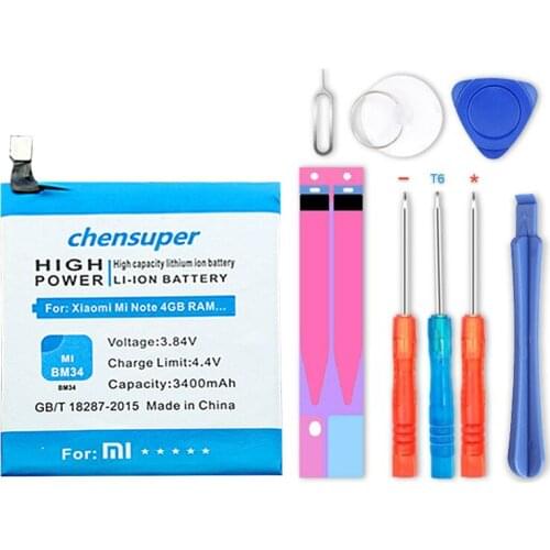 Chensuper Xiaomi Mi Note Phone Batteries