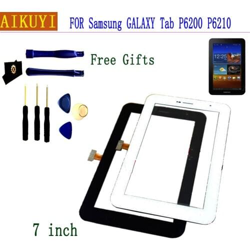 For Samsung Galaxy Tab 7.0 Plus P6200 P6210 Digitizer Touch Screen Replacement panel Sensor Front Glass Lens