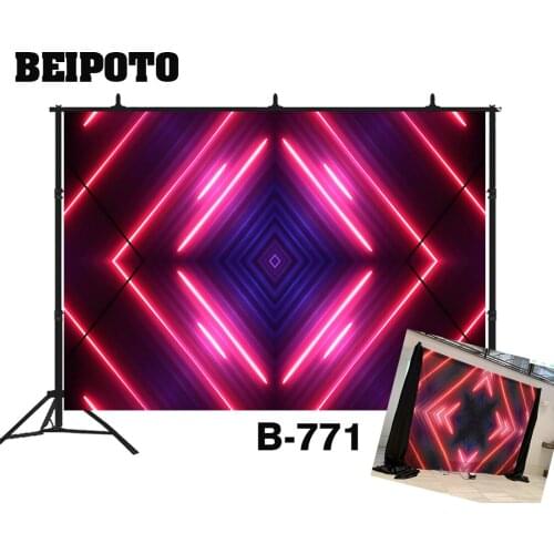 Neon lights background stage photography backdrop Colorful Zooming Lines Colored random laser beams photo booth studio props