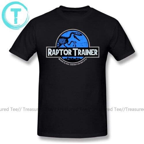 Jurassic Park T Shirt Jurassic World Raptor Trainer T-Shirt Classic Mens Tee Shirt Short Sleeves Funny Cotton Graphic Big Tshirt