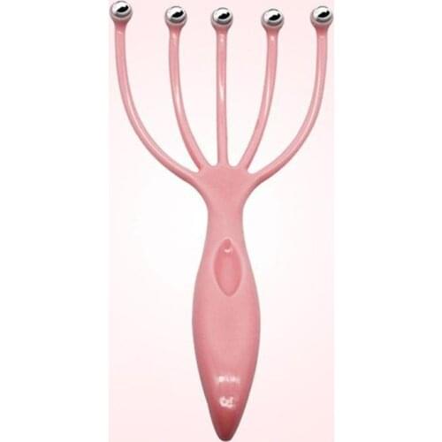 Head Massager Scalp Comb Roller Five Finger Claws Steel Ball Hand Held Relax SPA Hair Care for hair growth Stress Relief