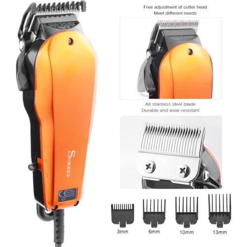 Barber Trimmer Men Professional Hair Cutter Machine Shaving Beard Retro Steel Blade Trymer Adjustable Electric Razor Kit EU Plug