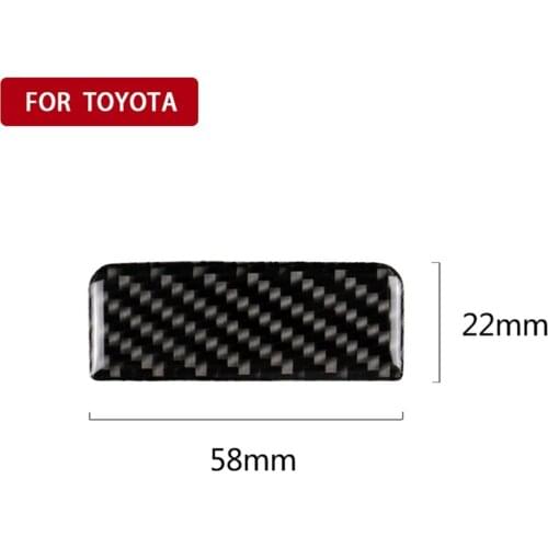 Car Interier Stickers Carbon Fiber Car Main Driving Storage Box Handle Cover Trim Sticker for Toyota Camry 2018-2019