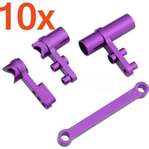 Wholesale 10Sets/Lot 102057 Aluminum Steering Servo Saver Complete For HSP Redcat Exceed RC 1:10 Model Car Upgrade Parts 122057