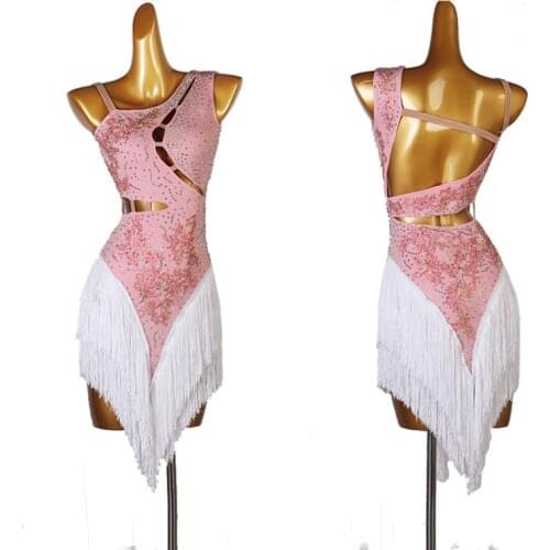 Fringe latin competition dress Rumba cha cha salsa tango dance dress S-XXXL lq225