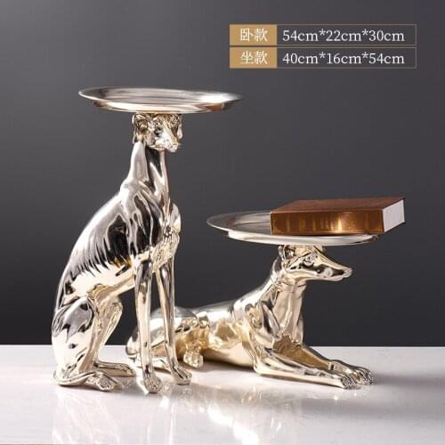 Introduction candy dessert plate sculpture animal dog ornations home modern home decor decorations for home Ornaments