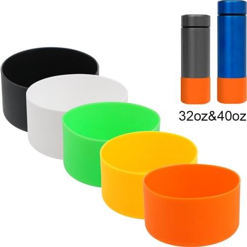 Water Bottle Protector Bag Coasters Boot Non Slip Silicone Household Accessories Cup Bottom Cover 32OZ 40OZ Bottles Sleeve