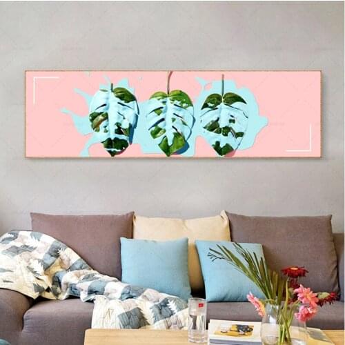Nordic Style Green Leaves Plant Posters And Prints Sheet Wall Art Books Canvas Painting Pictures for Living Room Home Decoration