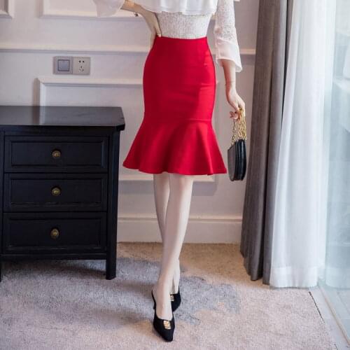 Plus Size S-5xl Womens Slim Black Pencil Skirt Casual High Waist Skirt Elegant Korean Office Female Sexy Mini Skirts Jupe Femme