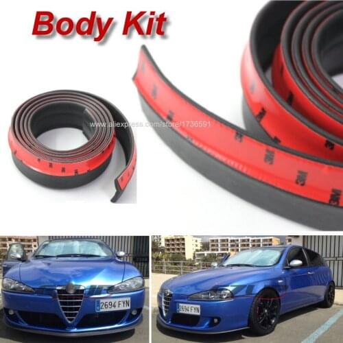 For Alfa Romeo Giulietta 940 AR 2010~2015 Car Bumper Lip / Body Kit / Front / Rear Skirt Spoiler / Deflector Rubber Strip