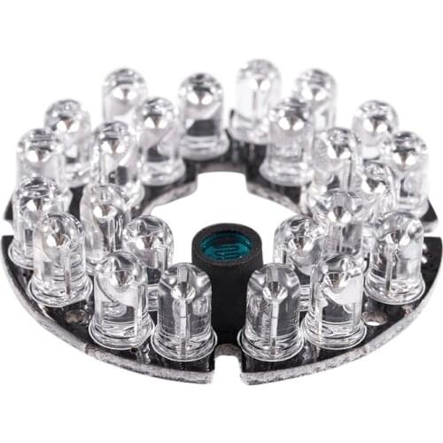 Retail CCTV Camera 10Mil 90 Degree Red 5mm 24 LED Bulb IR Infrared Lamp Board